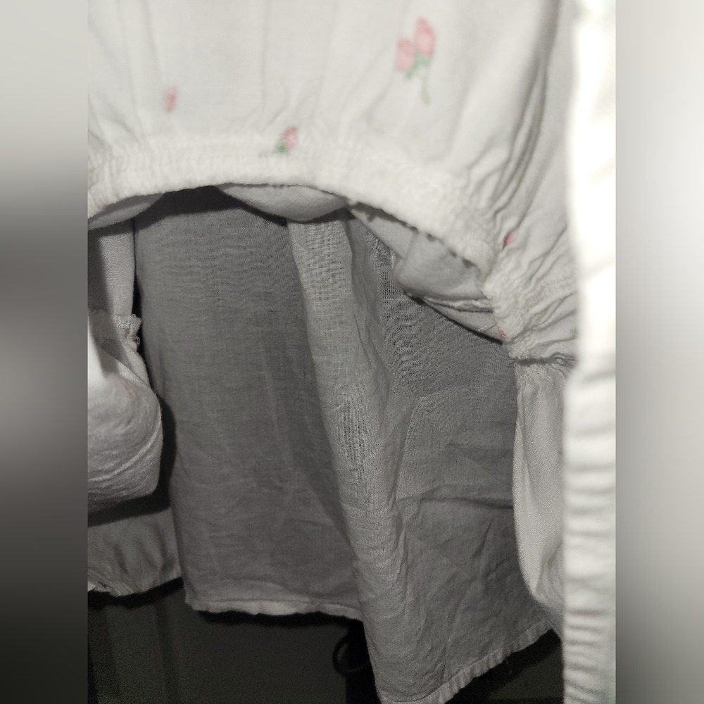 SO White Tiered Midi Dress with Red Cherry Print - Picture 5 of 5